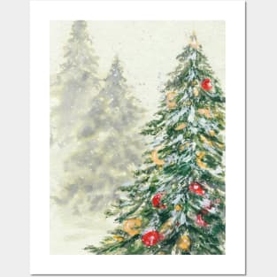 Christmas trees Posters and Art